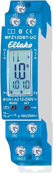 Multifunktions-Zeitrelais mit Display und Bluetooth 1 Wechsler 10A