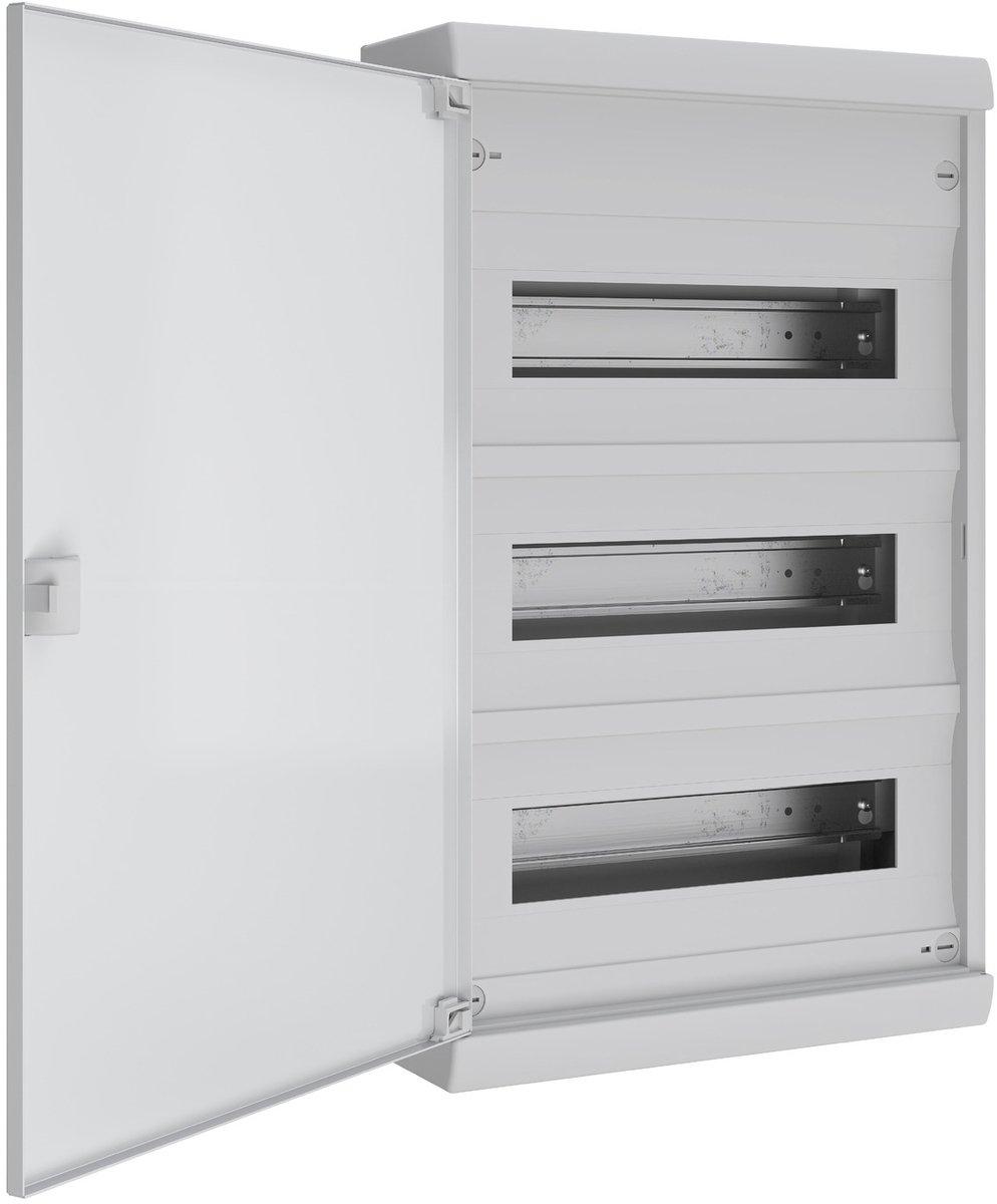Kleinverteiler Resi9 KV Aufputz 3x12 Module 1 PE-Erdungsklemme Volltür