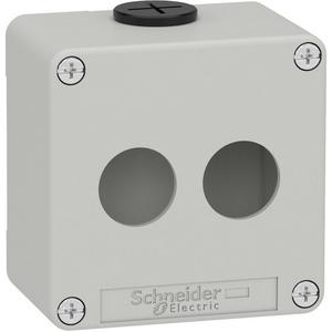 Leergehäuse XAP Metall grau für 2x22mm 80x80x51,5 mm M20
