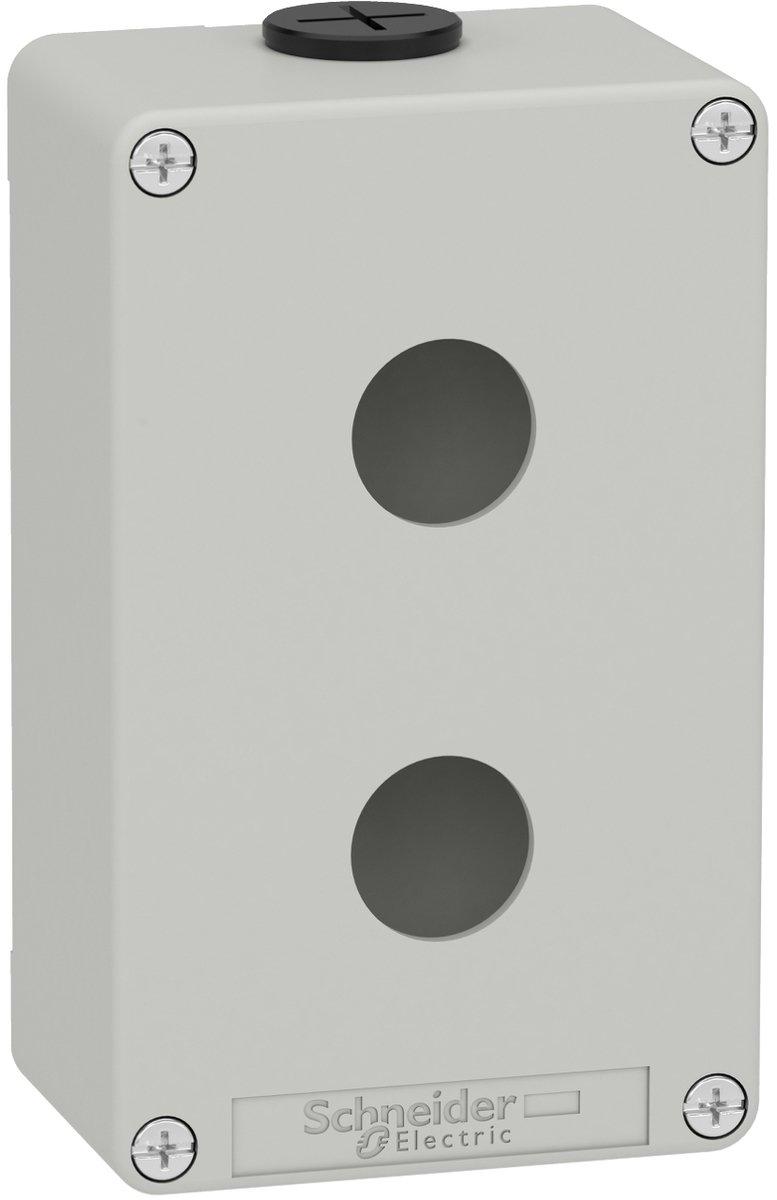 Leergehäuse XAP Metall grau für 2x22mm 80x130x51,5 mm M20