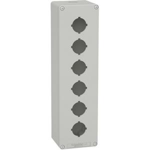 Leergehäuse XAP Metall grau für 6x30mm 80x310x77 mm M32