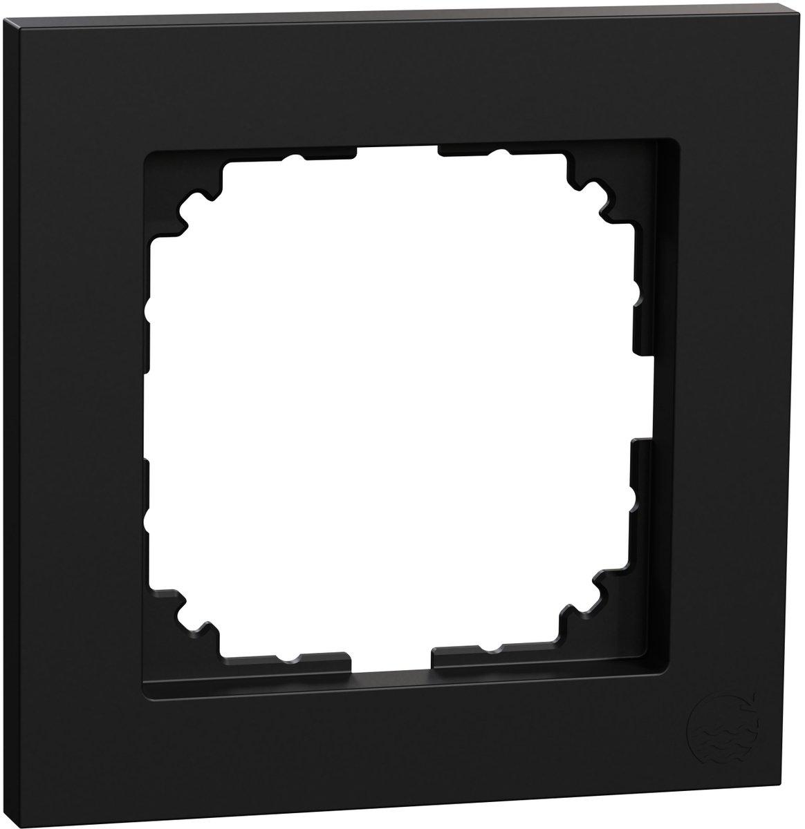 M-Pure Rahmen 1-fach schwarz matt