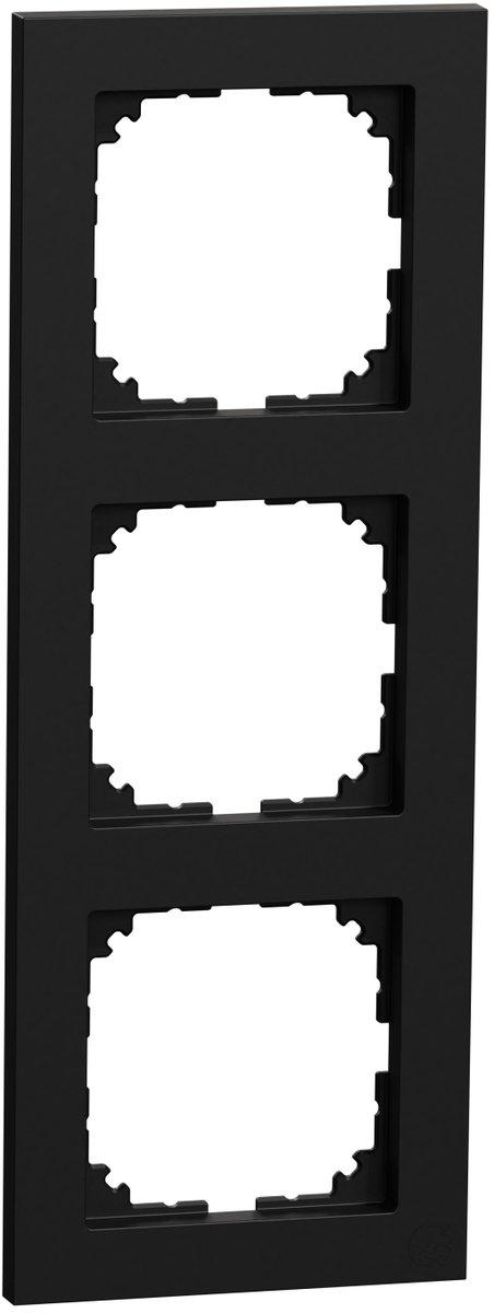 M-Pure Rahmen 3-fach schwarz matt