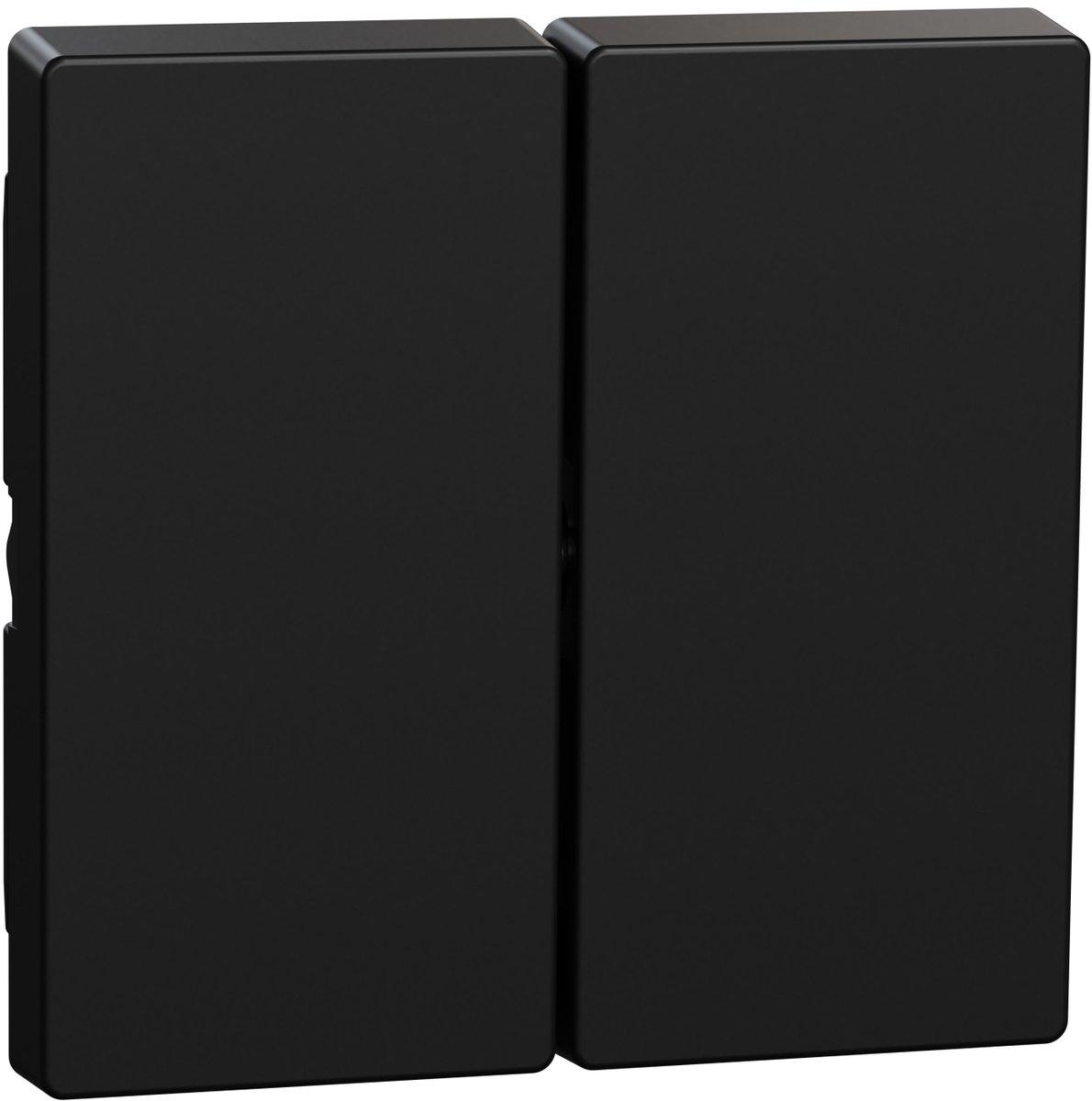 Wippe für Serienschalter schwarz matt - Ocean Plastic