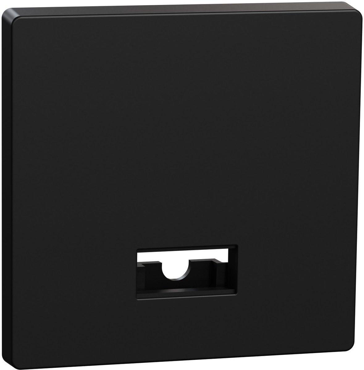 Wippe mit mit rechteckigem Symbolfenster schwarz matt - Thermoplast recycelt