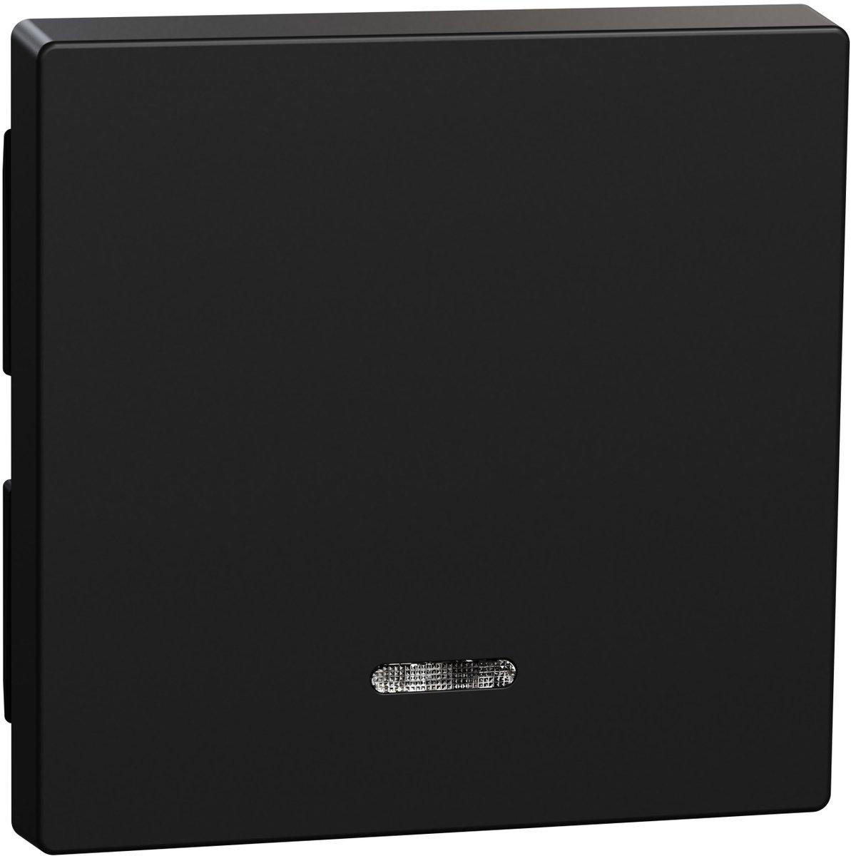 Wippe mit Kontrollfenster schwarz matt - Thermoplast recycelt