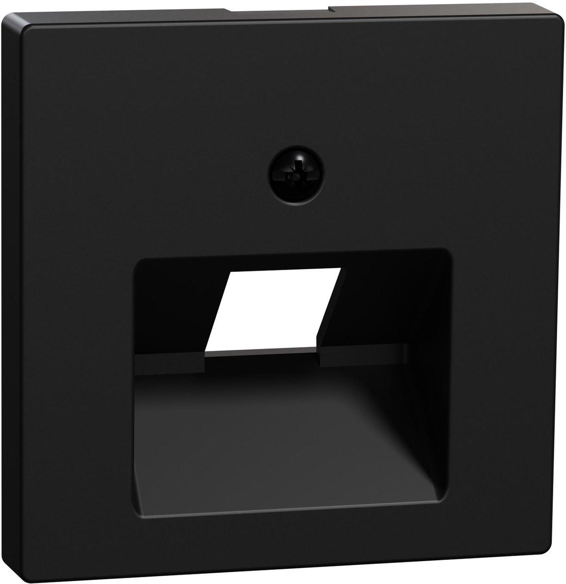 Zentralplatte für UAE-Einsatz 1-fach schwarz matt - Thermoplast recycelt