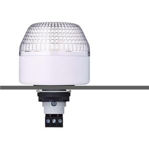 IBL M22 Einbau LED Dauer-/Blinkleuchte 24 V AC/DC klar grau (RAL 7035)