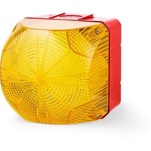 QDS LED Dauer-/Blinkleuchte 24 V AC/DC gelb rot (RAL 3000)