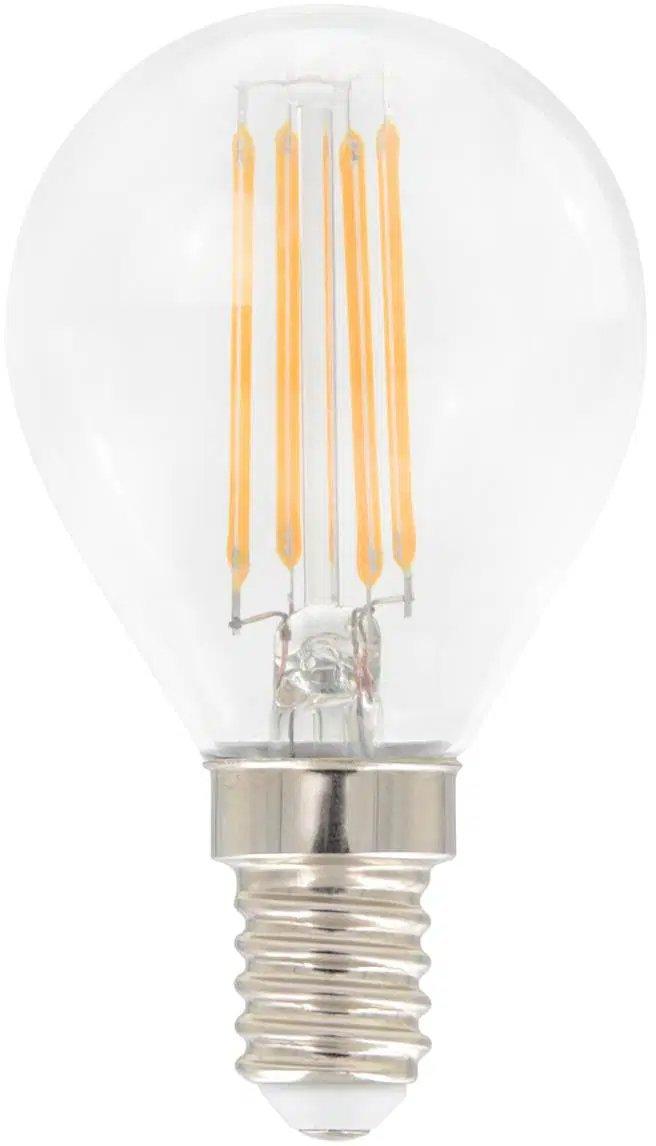 DP45K LED Tropfenlampe P45 Filament E14 4,5W 230VAC 470lm 927 320° DIM klar
