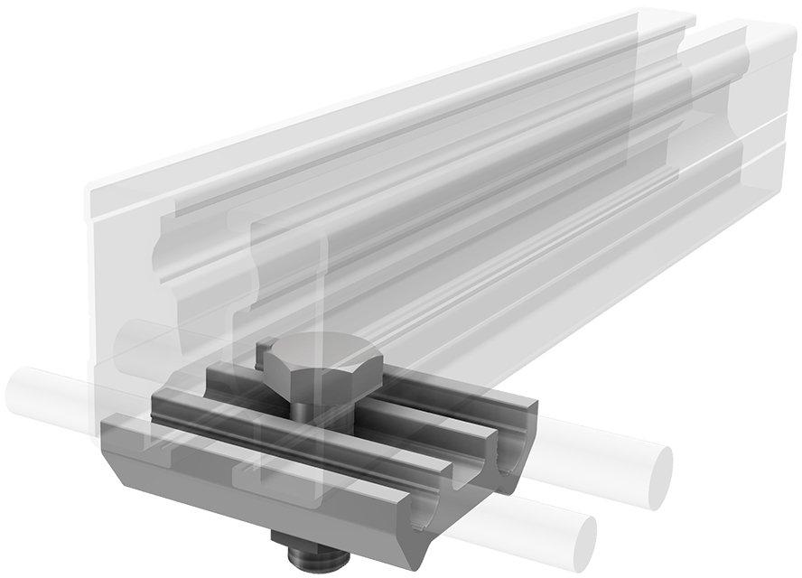 Blitzschutzklemme unten