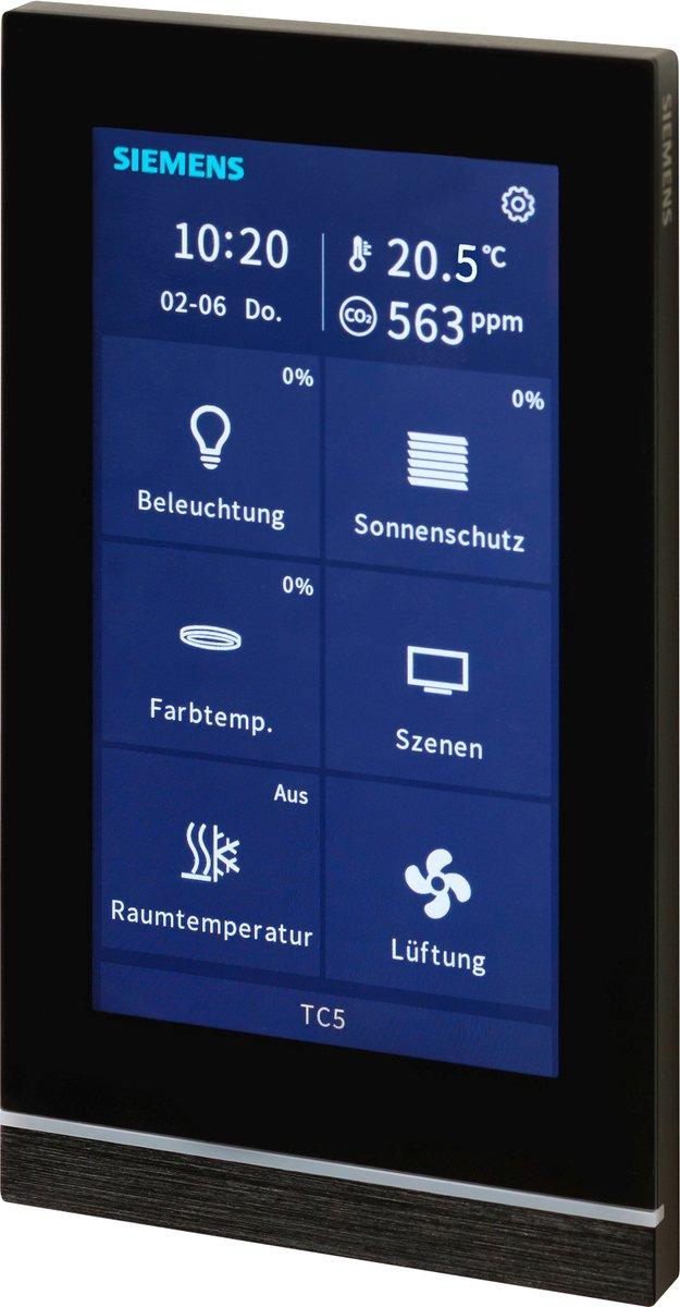 GAMMA KNX Touch Control TC5 mit 5 Zoll Farb Touchscreen schwarz UP205/22
