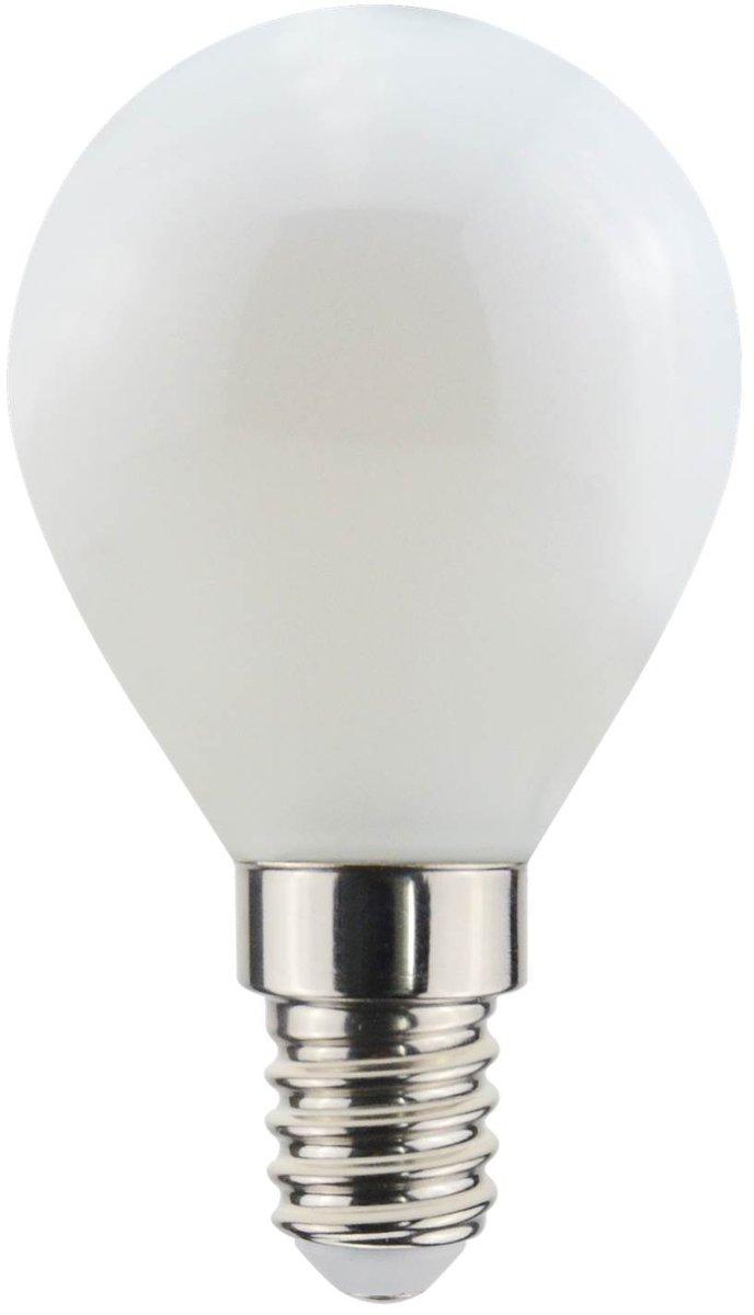 DP45F LED Tropfenlampe P45 Filament E14 4,5W 230VAC 470lm 927 320° DIM opal