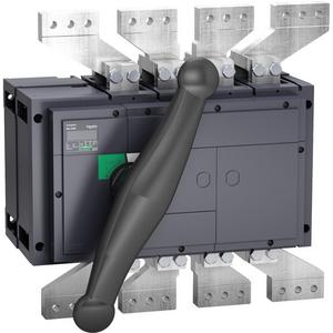Lasttrennschalter ComPact INS2500 4P 2500A Festeinbau mit schwarzem Drehantrieb
