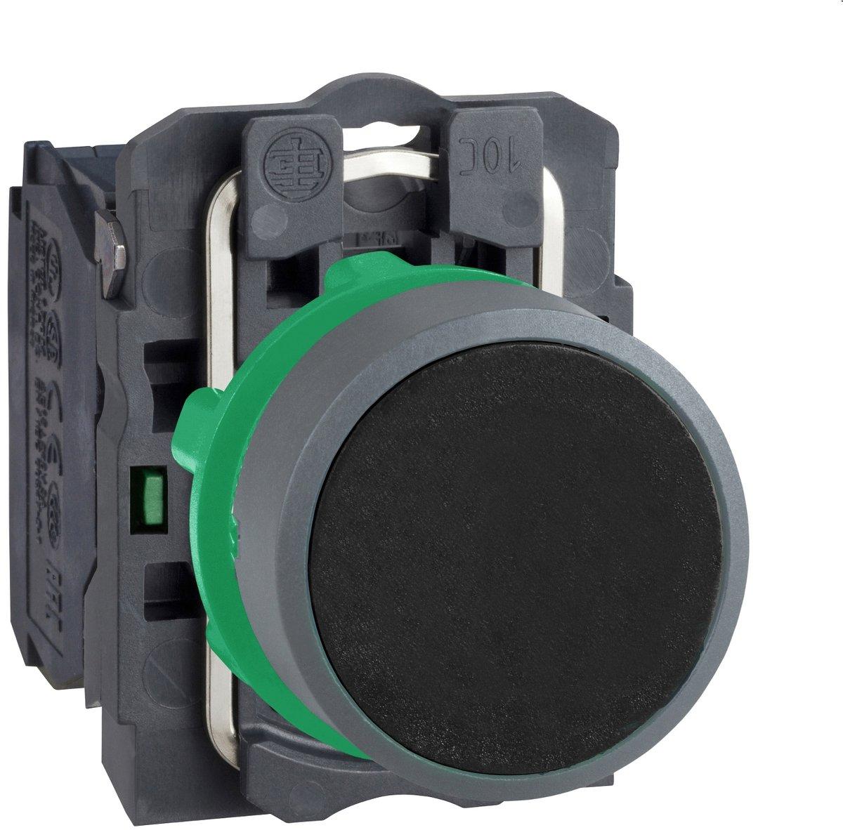 Drucktaster Harmony XB5 Kunststoff hellgrau schwarz unbeschriftet 22mm tastend