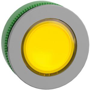 Leuchtdrucktaster Frontelement Harmony XB5F hellgrau gelb 30mm für LED rastend