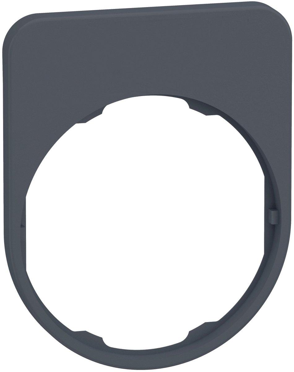 Schildträger 40x50mm ohne Schild unbeschriftet für Harmony 30mm in grau