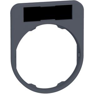 Schildträger 40x50mm unbeschriftet schwarz/rot für Harmony Flush 30mm in grau