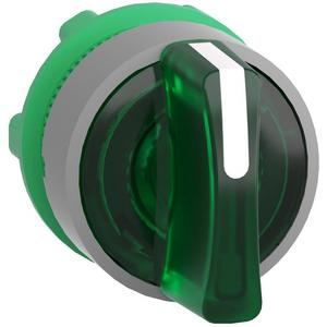 Leuchtwahlschalter Frontelement Harmony XB5 grün 22mm für LED 3 Stellungen