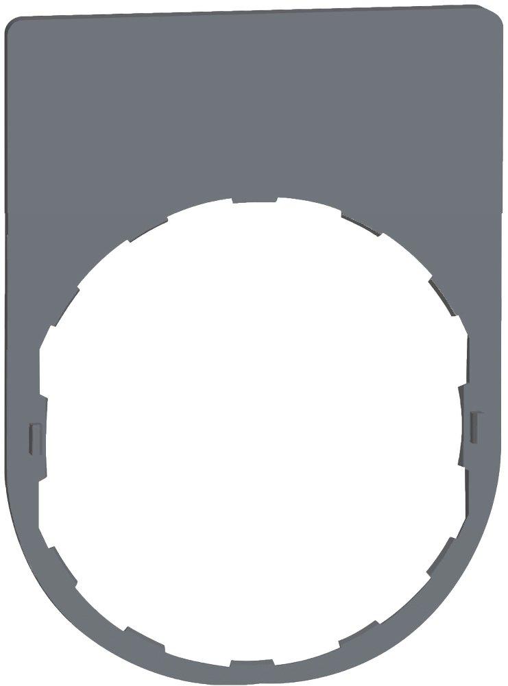 Schildträger 30x40mm ohne Schild unbeschriftet für Harmony 22mm in grau