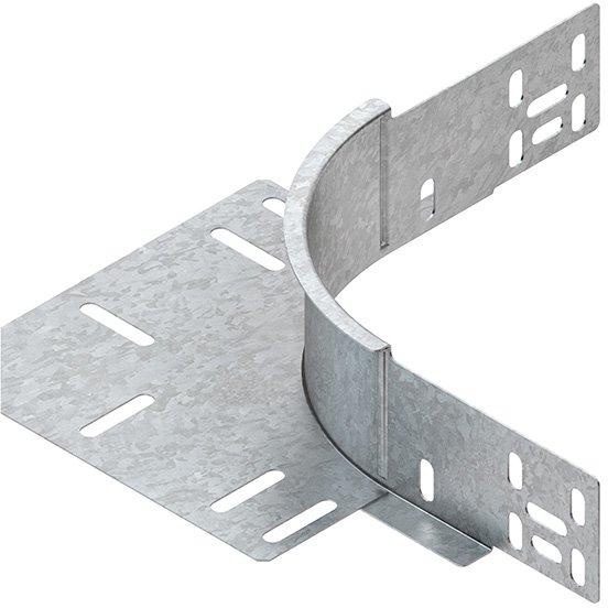 Eckanbaustück für KR Höhe 60mm m. ungelochtem Seitenholm Edelstahl inkl. Zubehör