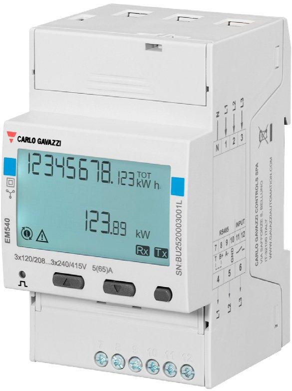 Energiezähler 3 Phasen 65A pro Phase RS485