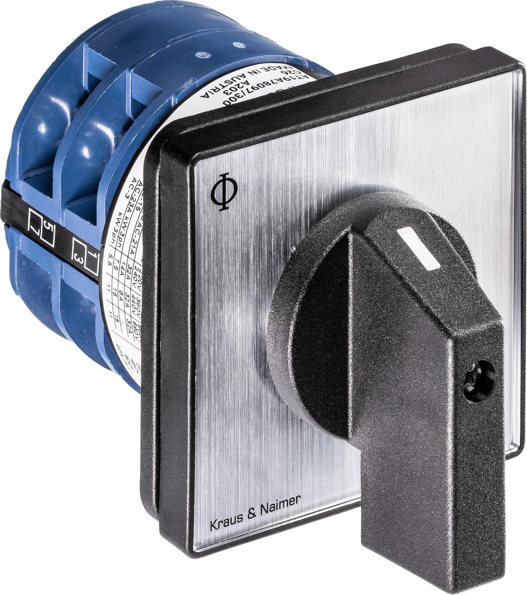 Dahlanderschalter 1 Drehrichtung 0-D-DS 4-Lochbefestigung