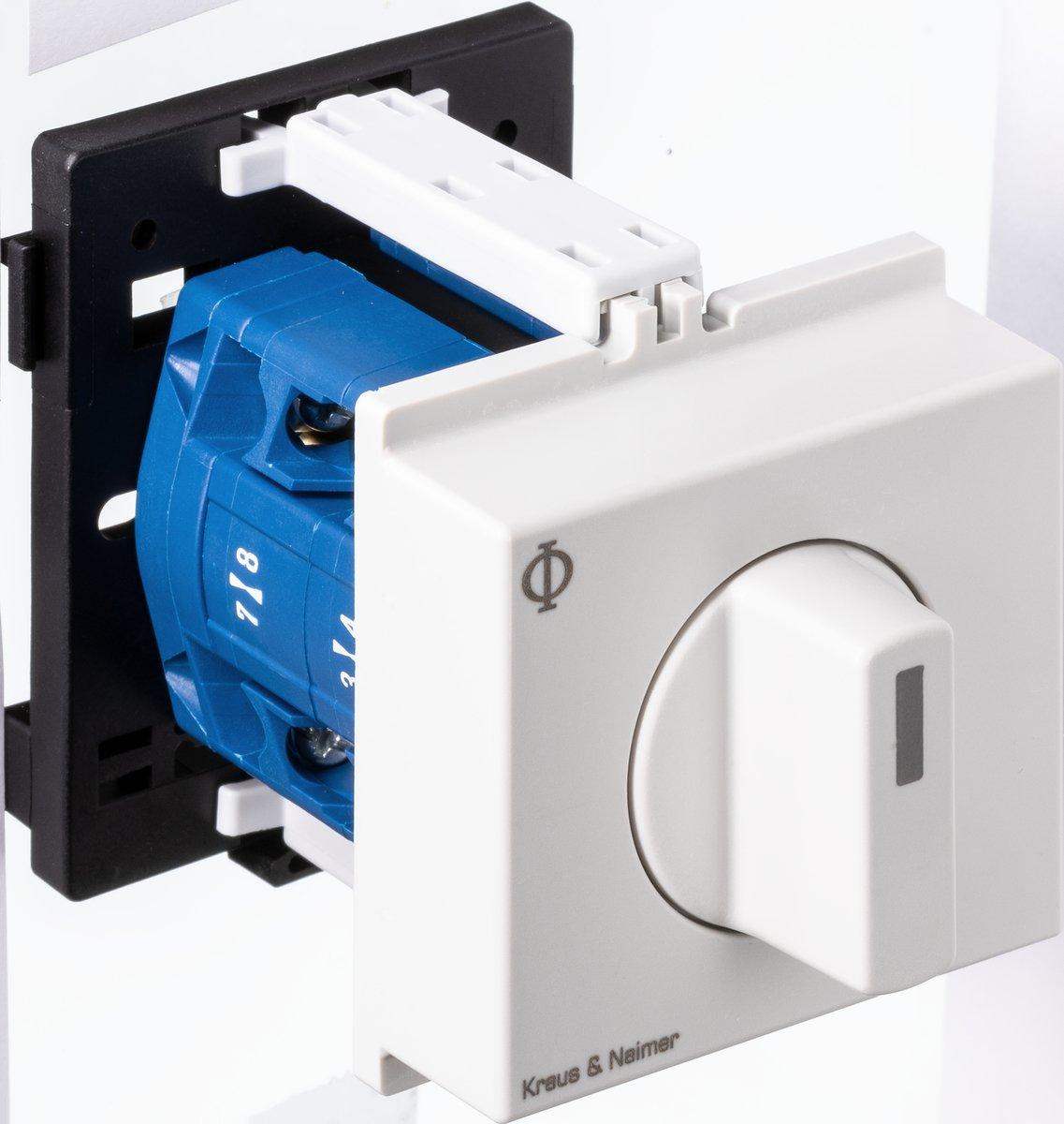 Ein-Aus-Taster galvanisch getrennt 1-polig 45-Schnappbefestigung.