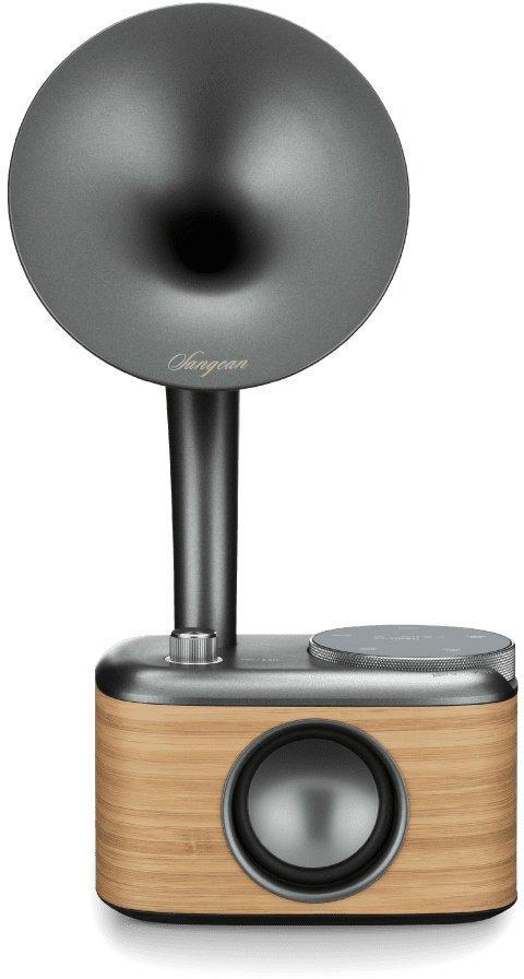 Radio CP-100D Gramophone Design Bluetooth DAB+ grau / Holz