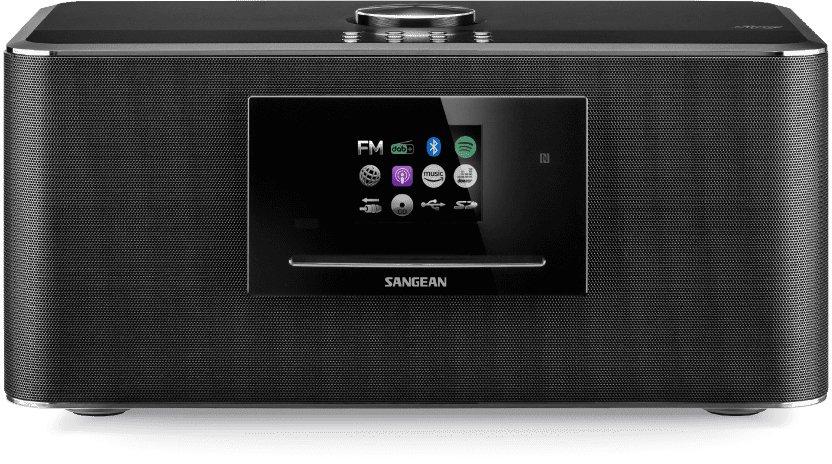 Radio DDR-75 CD-Player Bluetooth Wifi NFC MP3 Wecker dunkelgrau