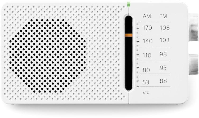 Radio SR-36 Taschenformat 2xAA Batterien weiß
