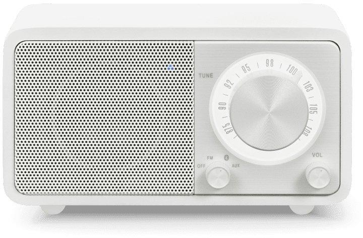 Radio WR-7 Bluetooth Tragetasche Echtholzgehäuse weiß