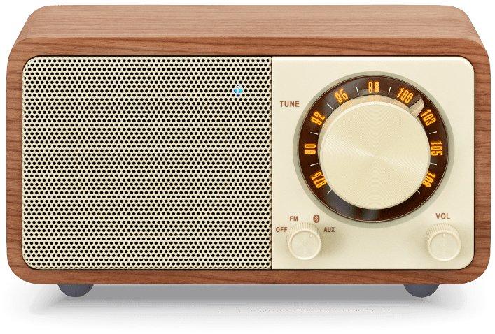 Radio WR-7 Bluetooth Tragetasche Echtholzgehäuse braun
