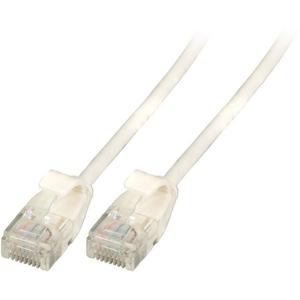 RJ45 Patchkabel U/UTP Kat.6A Rohkabel TPE 3,6mm ultraflex 3m weiß