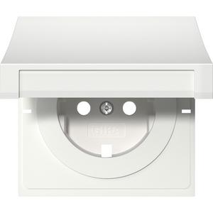 Abdeckung SCHUKO-Steckdose Klappdeckel Flächenschalter Reinweiß