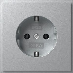 SCHUKO-Steckdose (IP20) Gira TX_44 Farbe Alu
