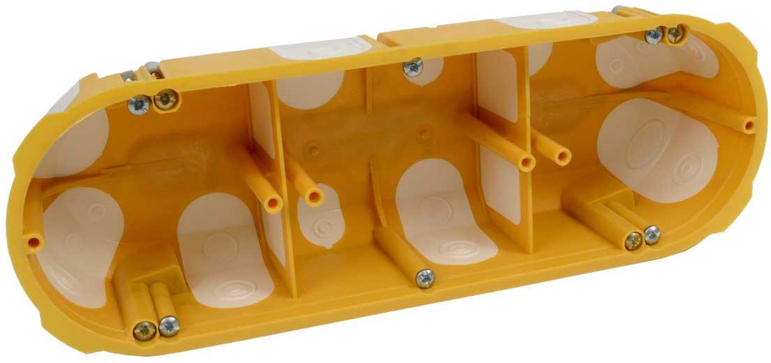 Gerätedose luftdicht für Hohlwand 3-fach 209x68x50 mm