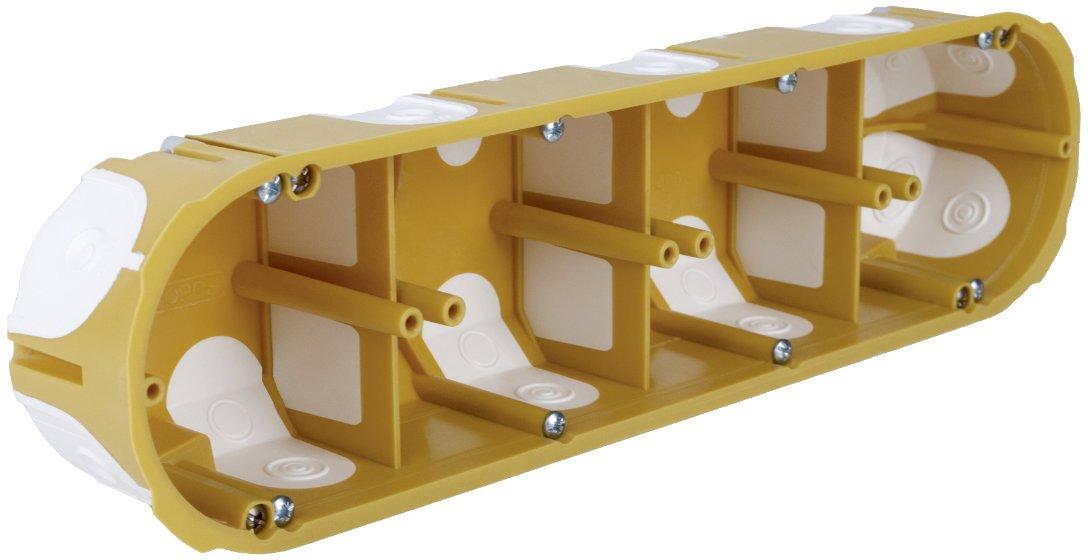 Gerätedose luftdicht für Hohlwand 4-fach 280x68x50 mm