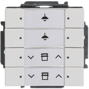KNX Bedienelement 4-fach mit beiliegendem Busankoppler