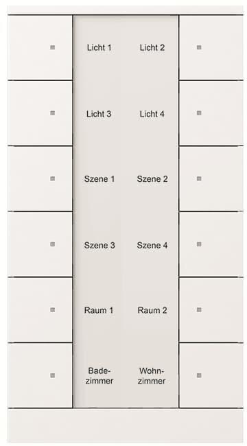 KNX Bedienelement 12-fach Busch-Tenton studiow