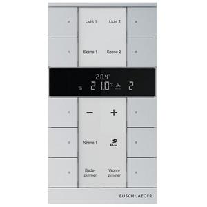 KNX Raumtemperaturregler Nebenstelle 10-fach Busch-Tenton alusilber