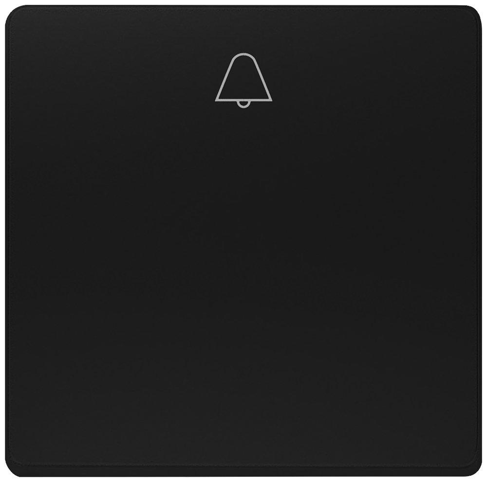 DELTA i-system Soft schwarz Wippe mit Symbol Glocke für Taster 55x55mm