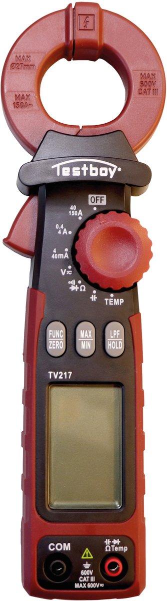 Leckstromzange inkl. Messleitungen, Batterien und Bereitschaftstasche