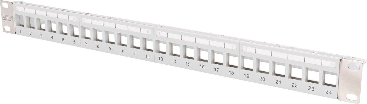Modulares Patchpanel für Keystone Jacks 1HE - unbestückt