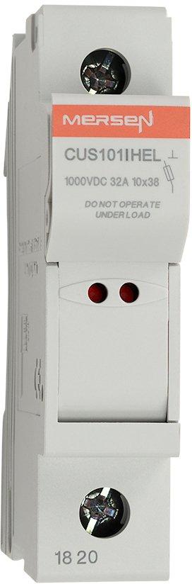 Sicherungshalter Gr.10x38 1000VDC 32A 1-polig mit optischer Sicherungsanzeige