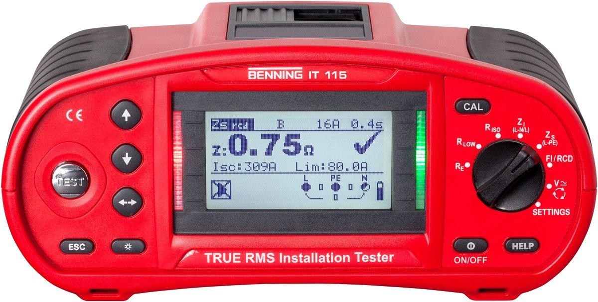 Installationstester TRMS Grafikdisplay gut/schlecht Anzeige Drehfeld m. Zubehör