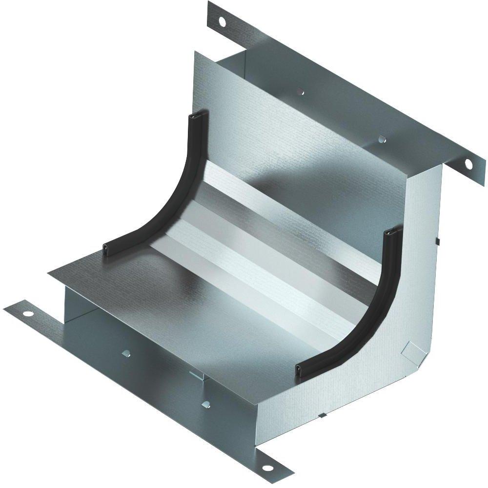 Vertikalkrümmer 2-zügig für EÜK-2 270x177,7x177,7 mm Kanalhöhe 38 mm