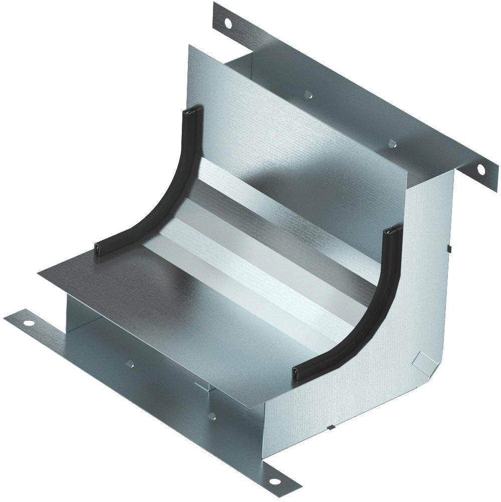 Vertikalkrümmer 2-zügig für EÜK-2 270x177,7x177,7 mm Kanalhöhe 48 mm