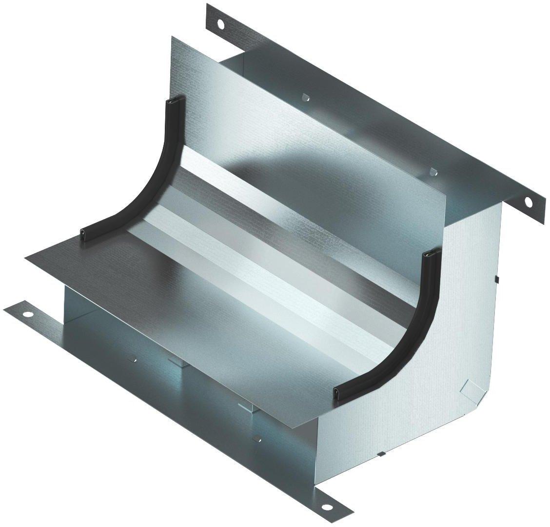 Vertikalkrümmer 3-zügig für EÜK-2 330x177,7x177,7 mm Kanalhöhe 58 mm