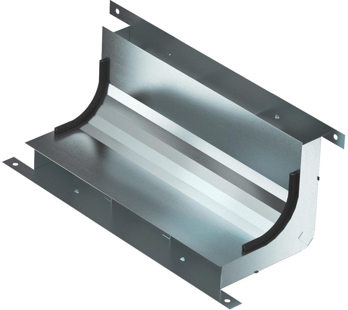 Vertikalkrümmer 3-zügig für EÜK-2 430x177,7x177,7 mm Kanalhöhe 38 mm